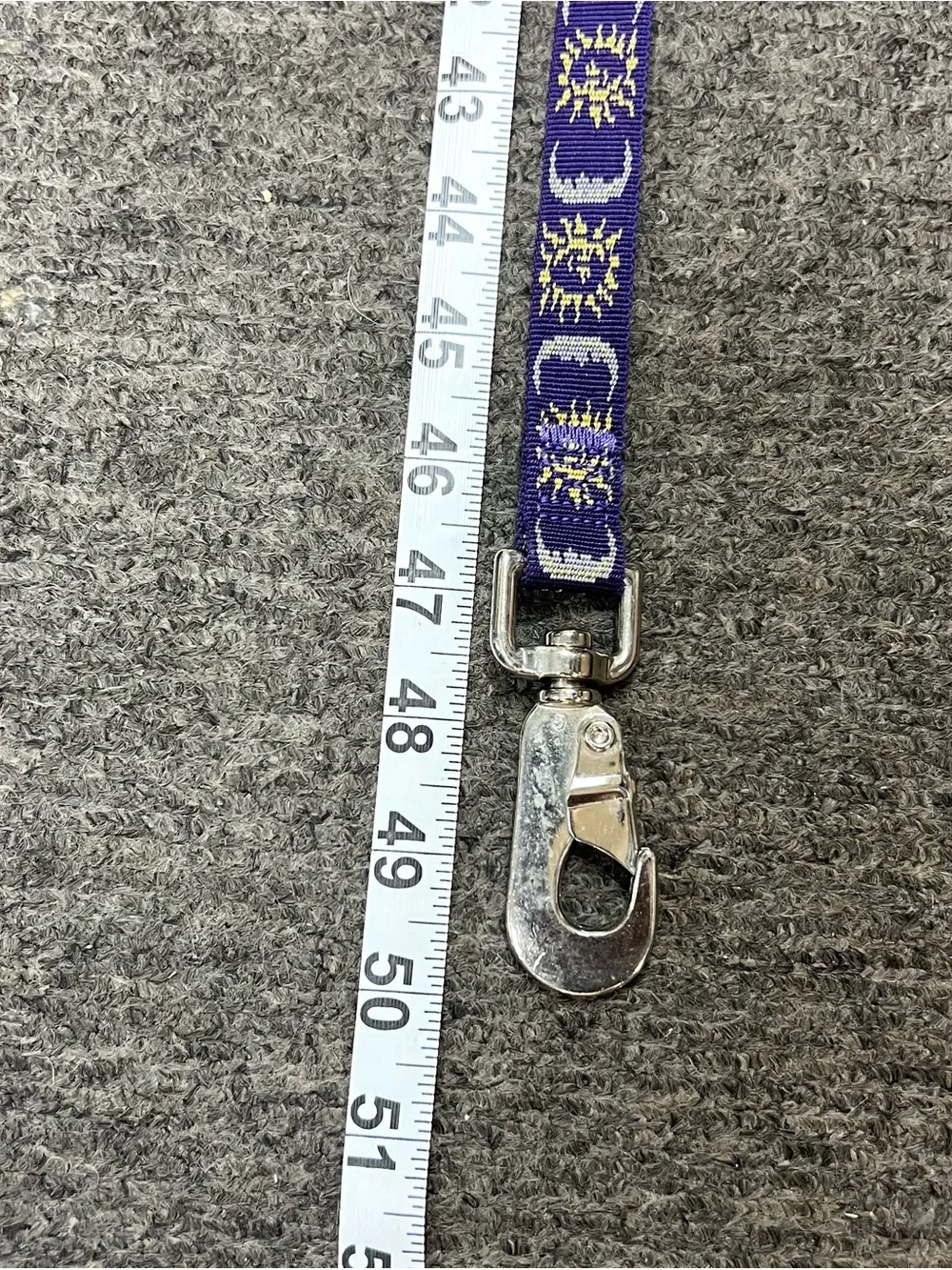 Purple Celestial Themed Nylon Pet Leash Sun Moon